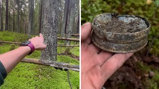 Adventurer explores German WW1 positions through metal detection