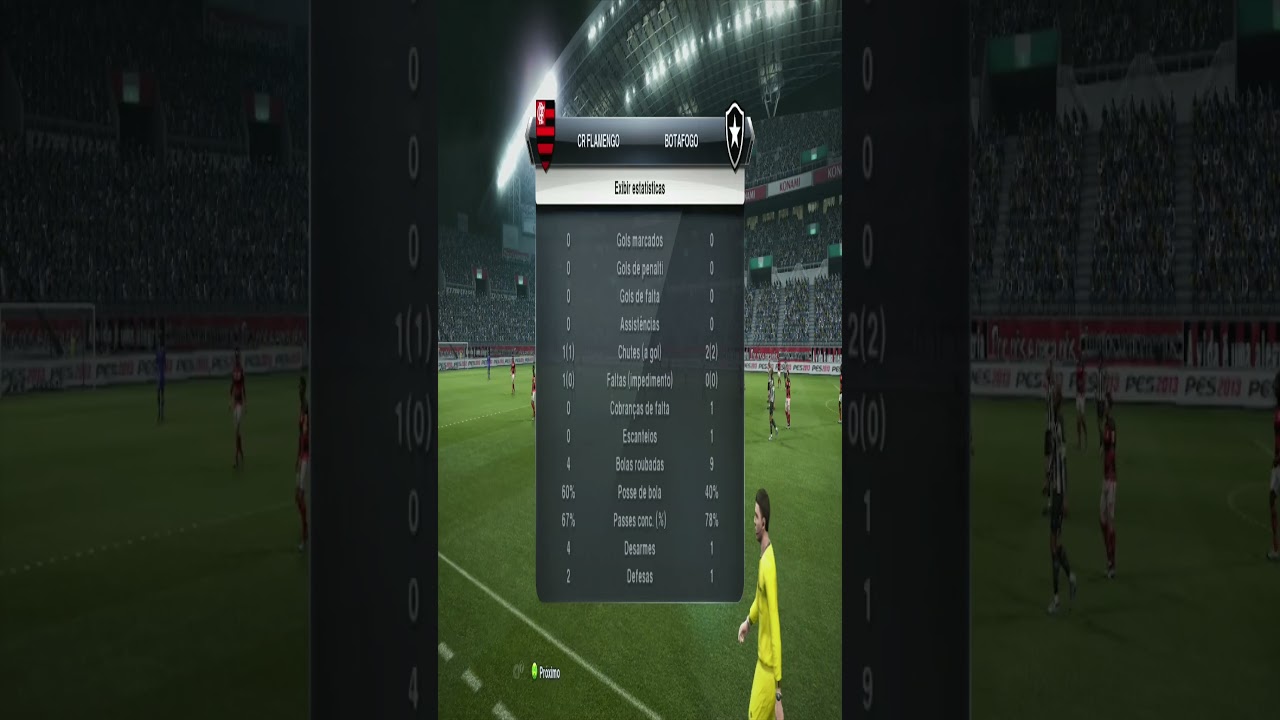 PES 2013 (XBOX 360) FLAMENGO X BOTAFOGO GAMEPLAY 5