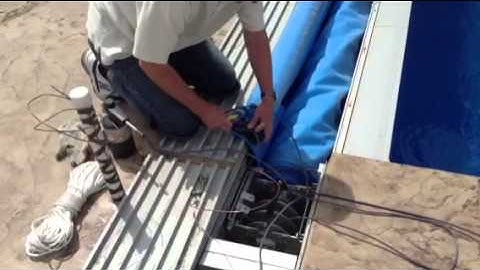 Automatic pool cover rope repair