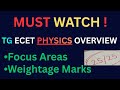 TG ECET Physics 2026 🔥 Focus Areas + Weightage | 25/25 Strategy #ecet #ecet2026 #tgecet #exam 