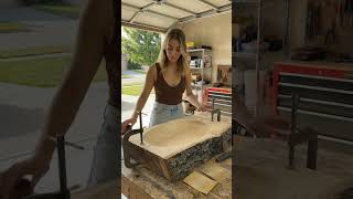 DIY Live Edge Wood Sink Transformation