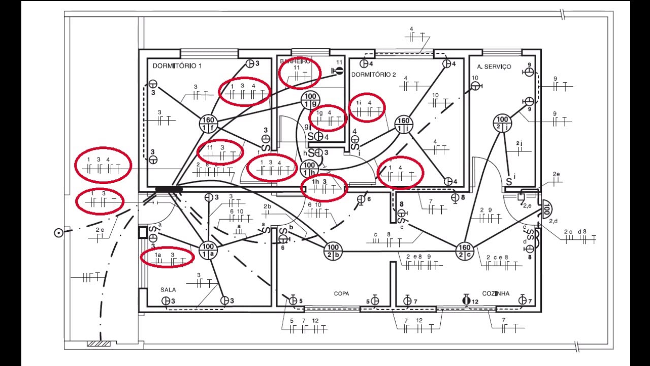 Projeto Elétrico Parte 7 - Dimensionamento de condutores e disjuntores ...