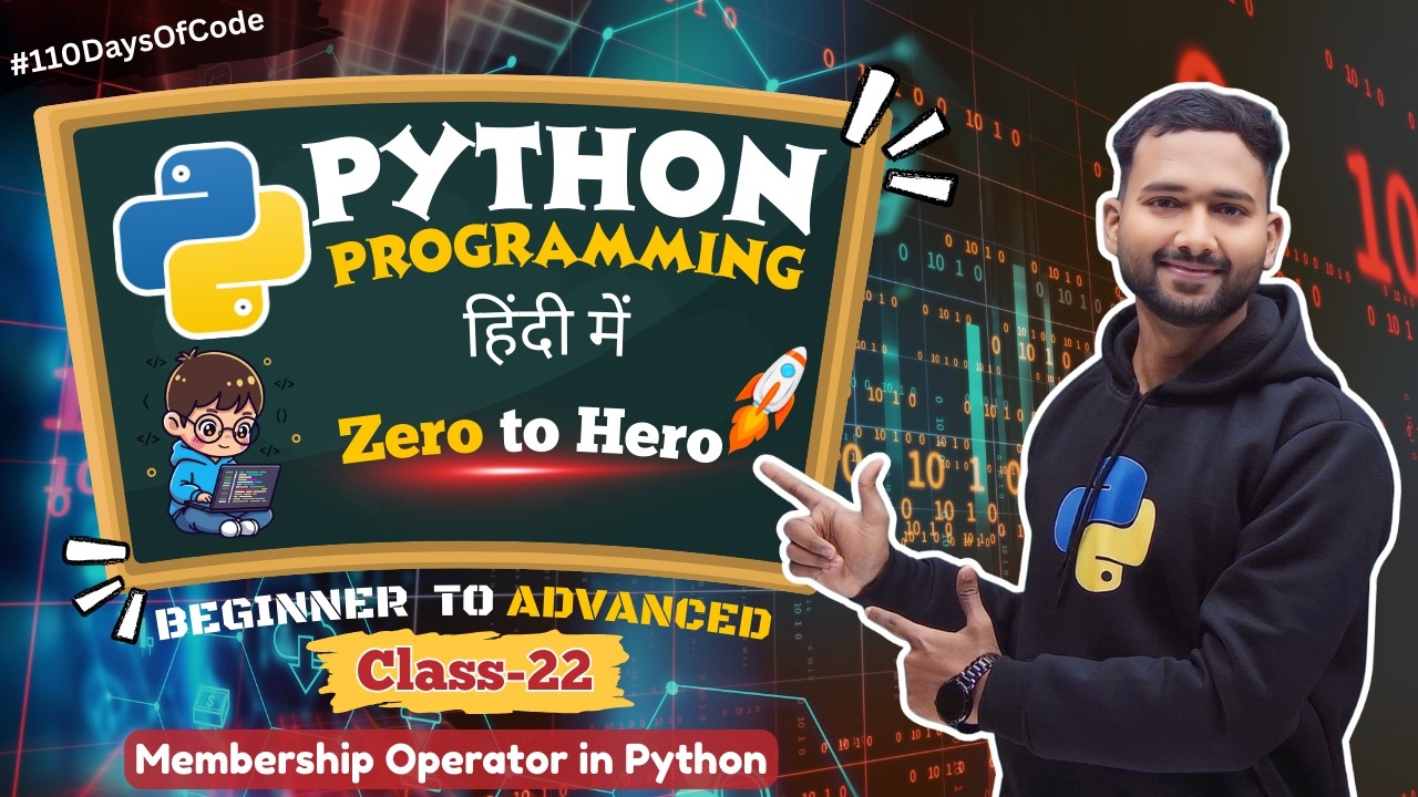 Membership Operators in Python | Python में in और not in Operator ...
