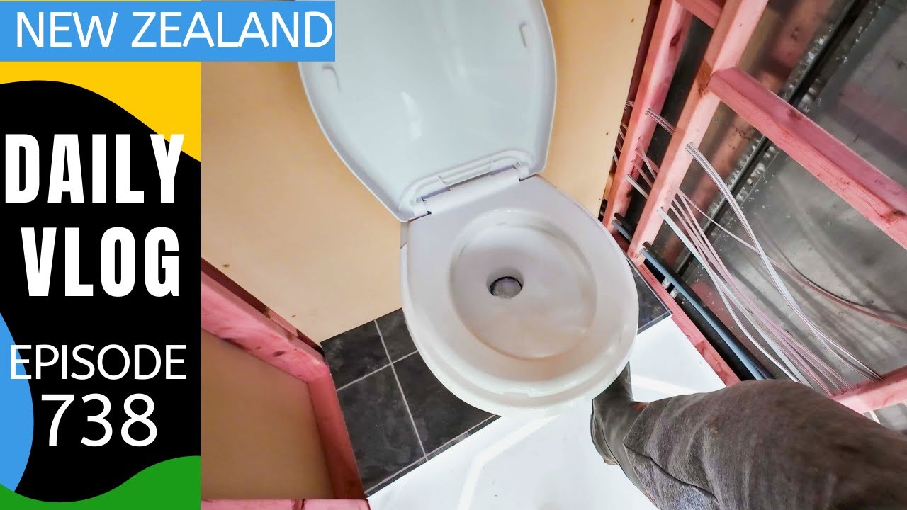 We plumbed up the toilet the farmer way 😆[Life in New Zealand Daily