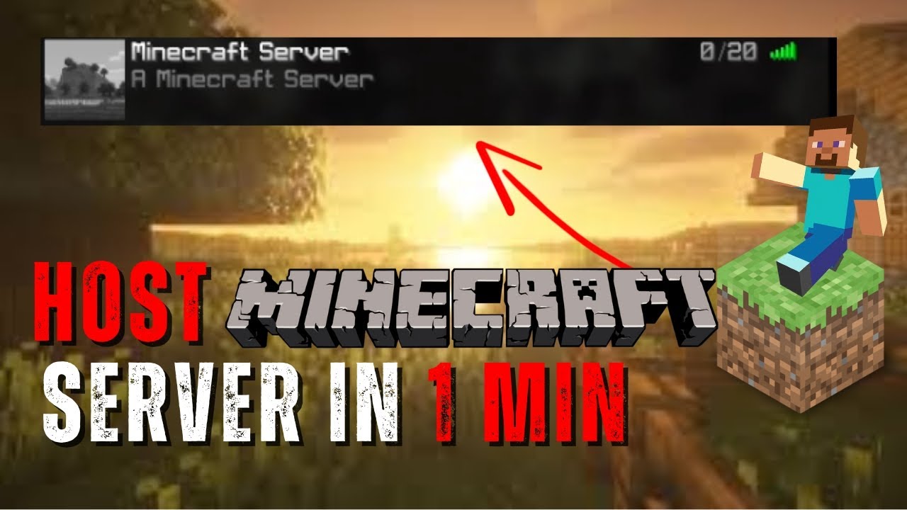 Host A Minecraft Server in 1 Minute (Local Host) - YouTube