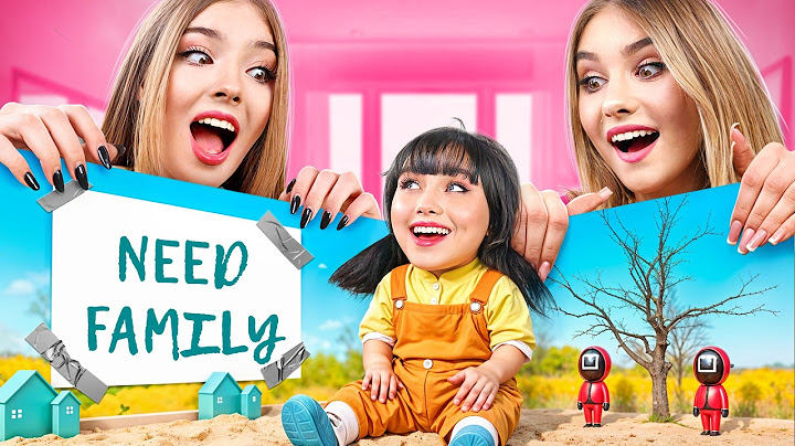 Squid Game Doll in Real Life! We Adopted SGD, But Our Daughters Get Jealous