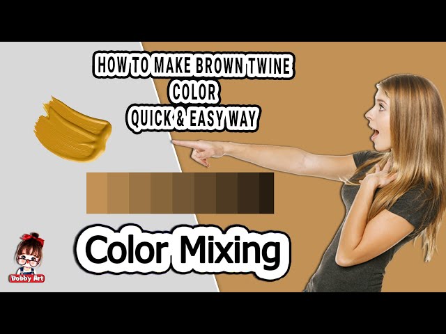 Brown Twine Color, how to make brown twine color