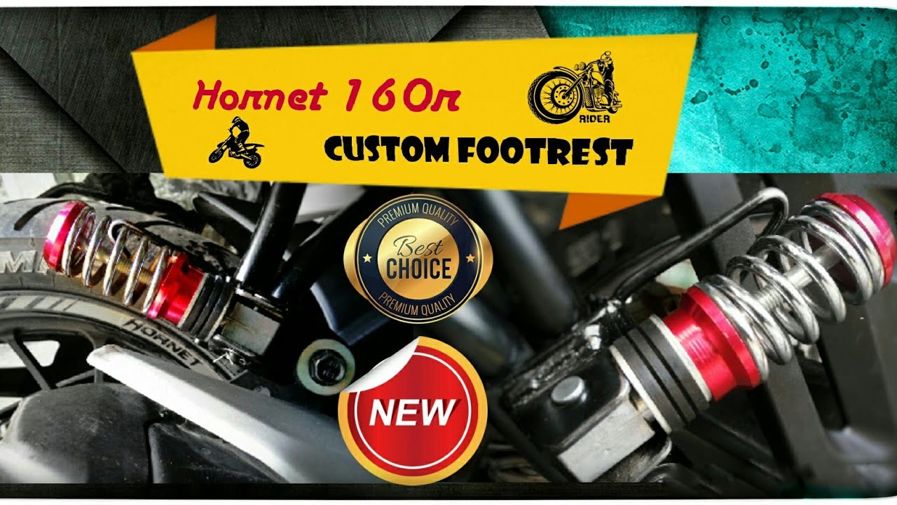 Foot Rest Installation for Honda 160r Spring Coil Style Bike Foot Pegs Foot Rest for