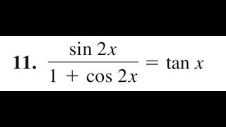 Verify Sin 2x 1 Cos 2x Tan X Youtube Verify Sin 2x 1 Cos 2x Tan X Youtube