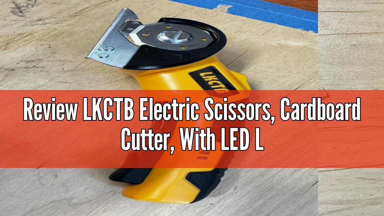 Review LKCTB Electric Scissors, Cardboard Cutter, With LED Light, High ...