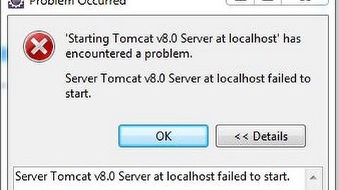 Server Tomcat v 8.0 Server at localhost failed to start.(Solved) | Eclipse | Apache Tomcat
