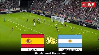 🔴Live : Spain vs Argentina I Video Game Simulation I Full Match Live Stream I 20 July, 2026 screenshot 4