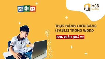 Thực hành vẽ bảng Table cơ bản trong WORD Tin học văn phòng Vĩnh Phúc