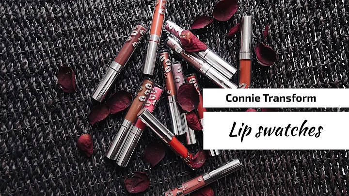 CONNIE TREANSFORM LIP SWATCHES | Christine Gama | South African Youtuber