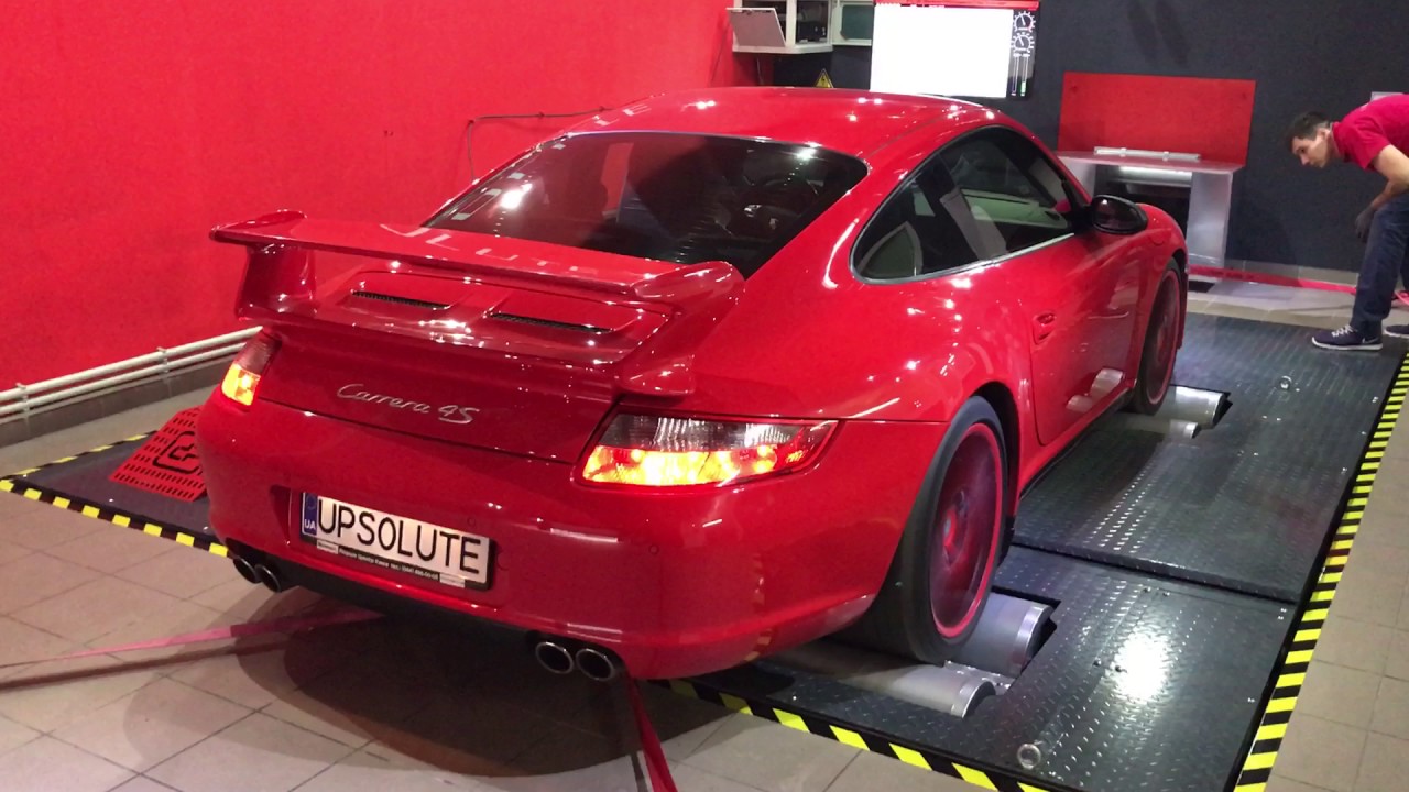 Замер мощности на Porsche 997 4s - YouTube