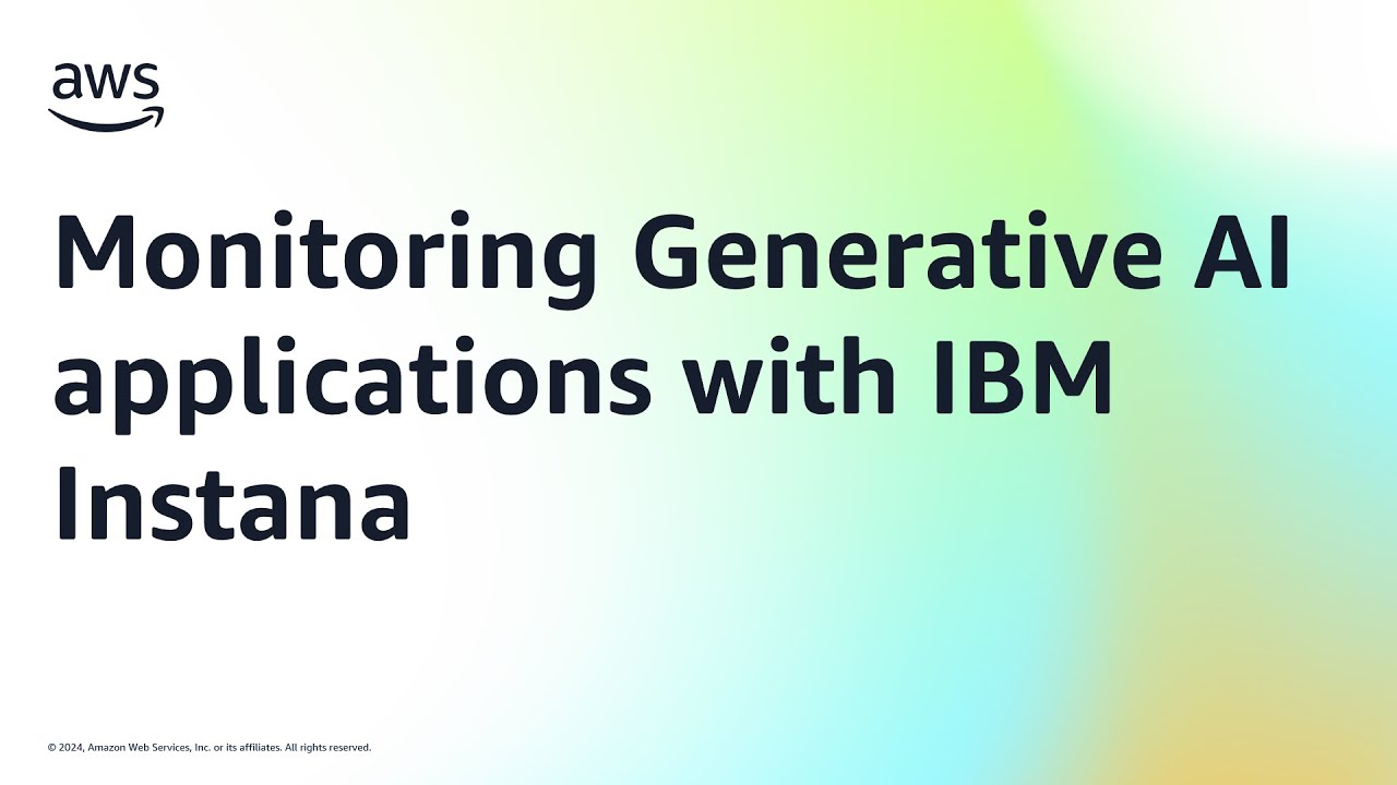 Monitoring Generative AI applications with IBM Instana | Amazon Web Services