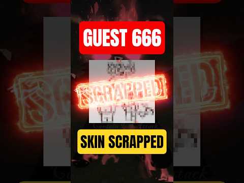 Forsaken SCRAPPED This Guest 666 SKIN Forsaken Roblox Shorts
