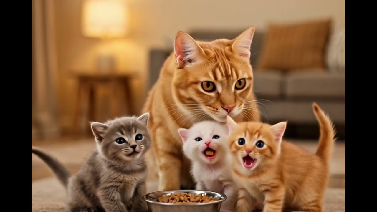 Papa Cat’s Hard Life for His Family | Emotional Cat Story 🐾This Papa Cat Works Day & Night for His 