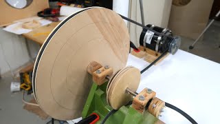 Making big Vbelt pulleys from plywood