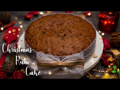 Christmas Rum Cake | Rum Fruit & Nut Cake | Rum Cake Recipe | Super moist fruit cake Christmas cake