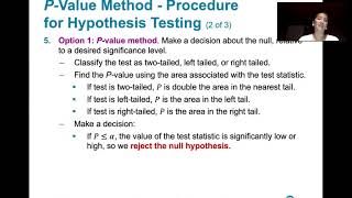 8.2.1 Testing a Claim About a Proportion -  P-value, Critical Value Methods, Normal Approximation