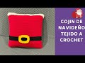 🎅Cojin Santa tejido a CROCHET sencillo y hermoso🎅Simple and beautiful CROCHET Santa cushion