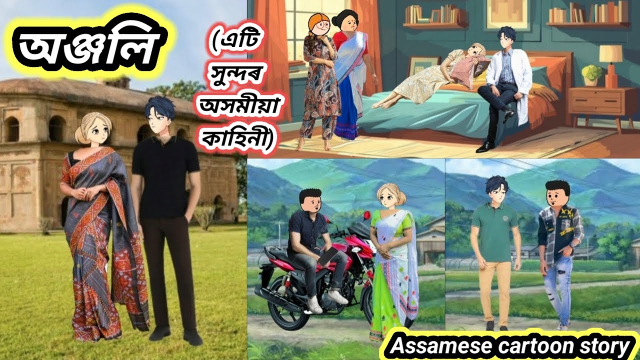 💥💥অঞ্জলি💥 Assamese cartoon/ Assamese cartoon short film #hadhukotha #assamesecartoon 