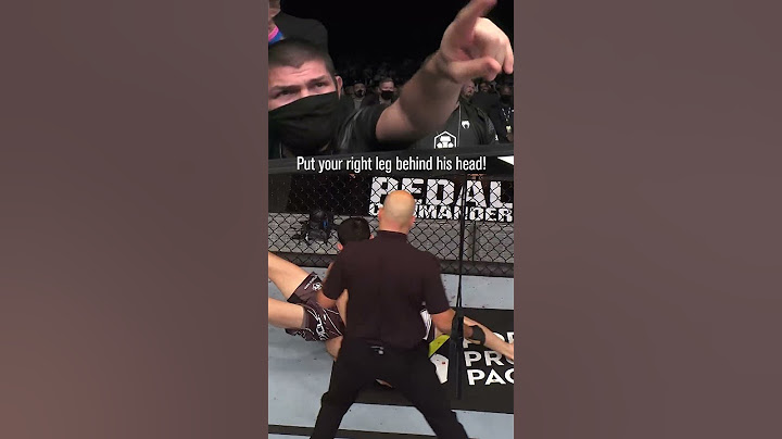 Coach Khabib Instructing Islam Makhachev to a Kimura Submission Win