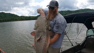 Biggest Flathead of the Year Hits the Deck! (Persistence Pays Off)