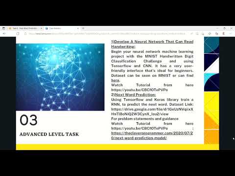 Task 8- Next Word Prediction