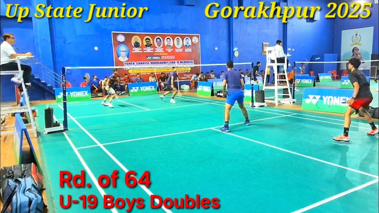 Abhinav/Kartik Vs Prateek/Reshav, U19 BD Rd. of 64, UP State Championshp Gorakhpur Sept 2025