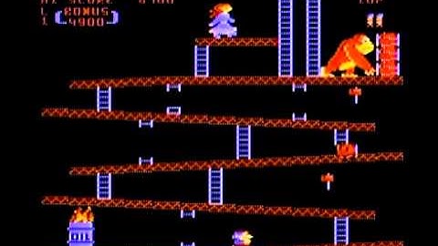 Atari 5200: Donkey Kong [Atari] (Atari 8-bit computer conversion)