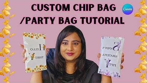DIY Chip Bag Tutorial | Easy Canva Design + Step-by-Step Assembly