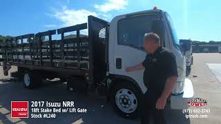 Player Profile 2017 Isuzu NRR 18ft Stake Bed | Flat Bed Truck w/ Lift Gate