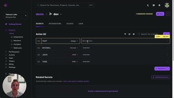 Secret value types - Doppler