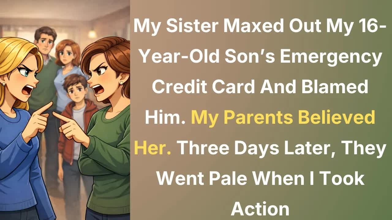 My Sister Borrowed My 16 Year Old Sons Emergency Credit Card While He Was In School She Maxed It