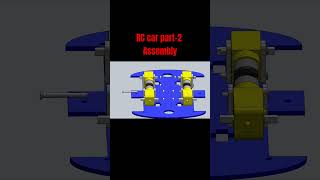 Arduino RC car part-2 Assembly in a minute #solidworks #arduino #shorts