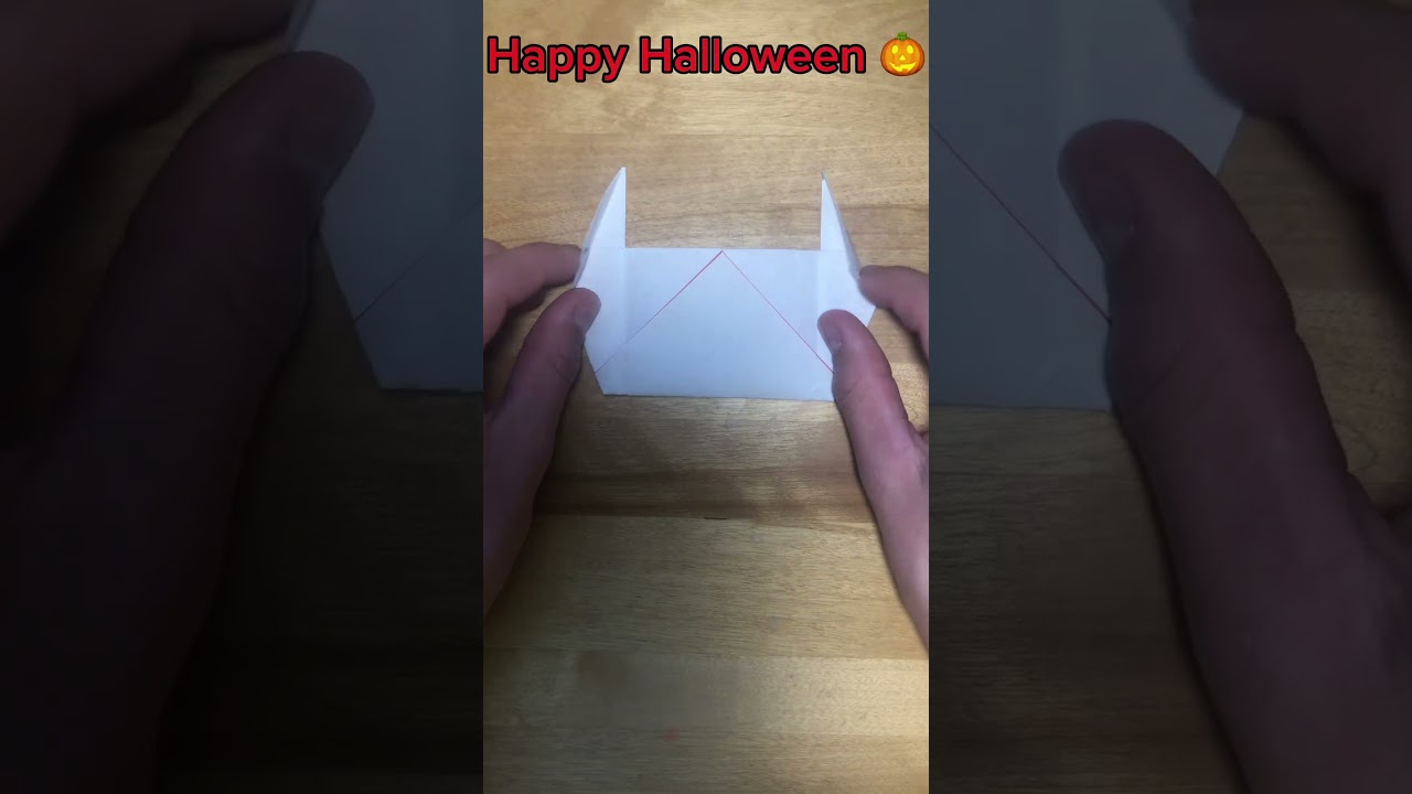 How to make origami vampire fangs 🧛‍♂️