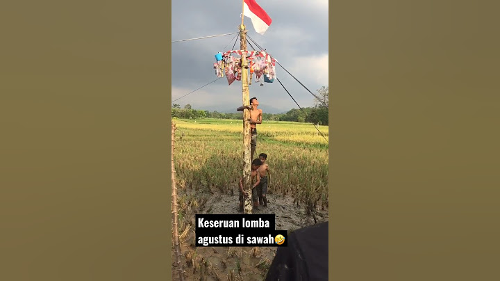 Lomba agustus terbaru panjat pinang lucu lomba terlucu#shorts