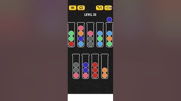 ball sort puzzle level 33 Android Gameplay