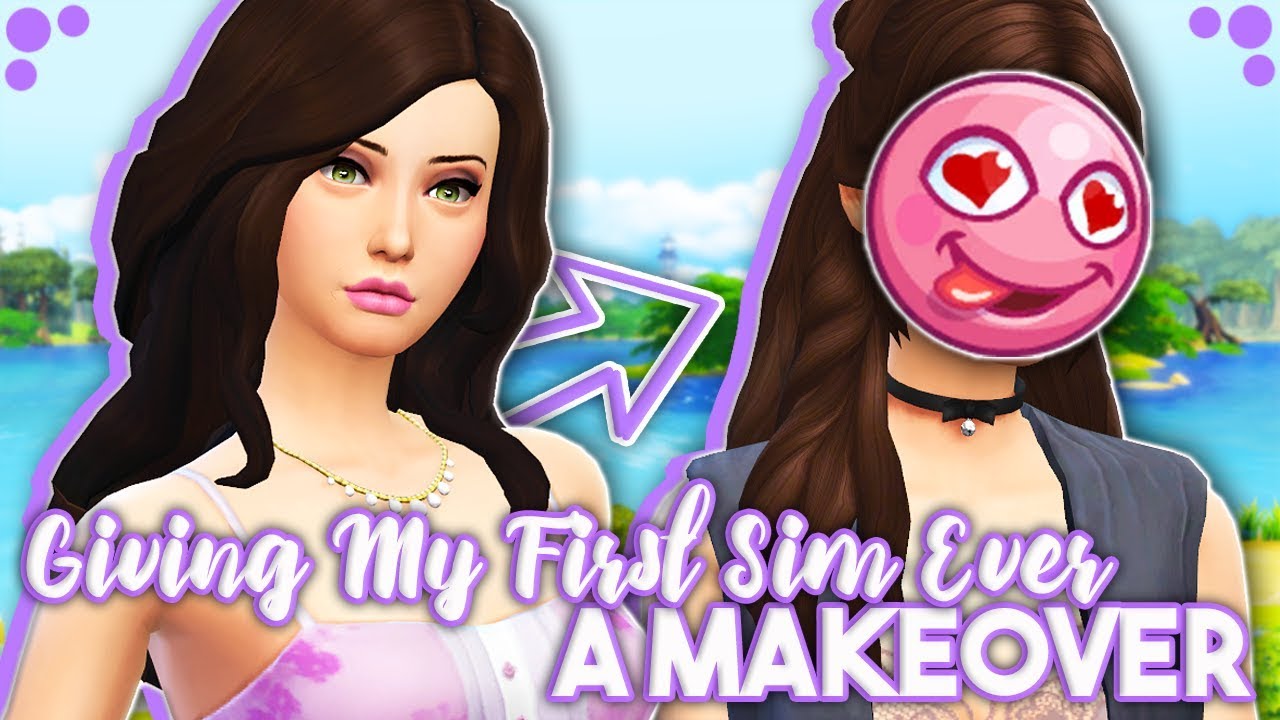 GIVING THE FIRST SIM I EVER MADE A MAKEOVER! // The Sims 4 - YouTube