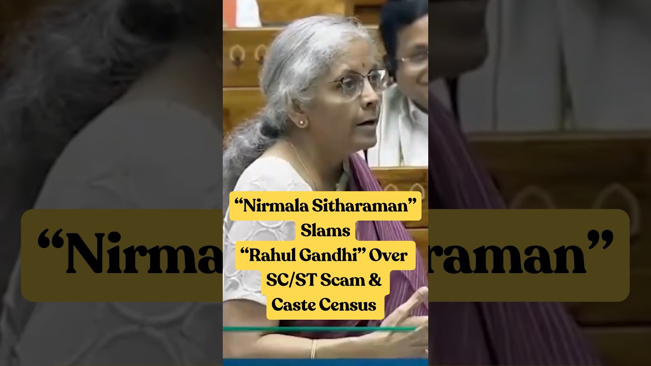 "NIRMALA S" Slams "RAHUL GANDHI" Over SC/ST Scam & Caste Census 🤵📢🤵 