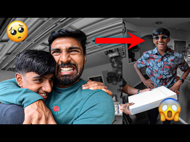 PRANKING MY BROTHER AND THEN SURPRISING HIM FOR HIS BIRTHDAY!!! class=