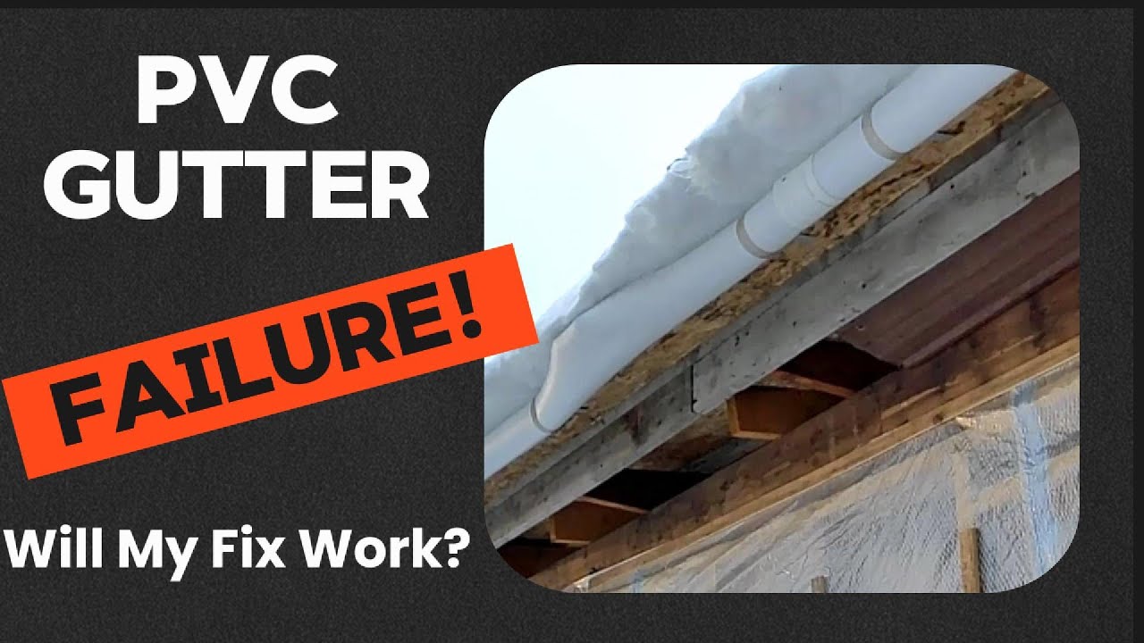 PVC Gutter Hack A Better Way! #gutters #homestead - YouTube