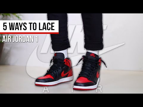 how to lace air jordan 1