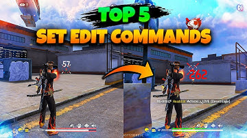Top 5 Set Edit Secret Commands for 95% Headshots 🔥