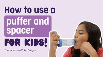 Children - How to use a puffer with a spacer - 4 breath technique