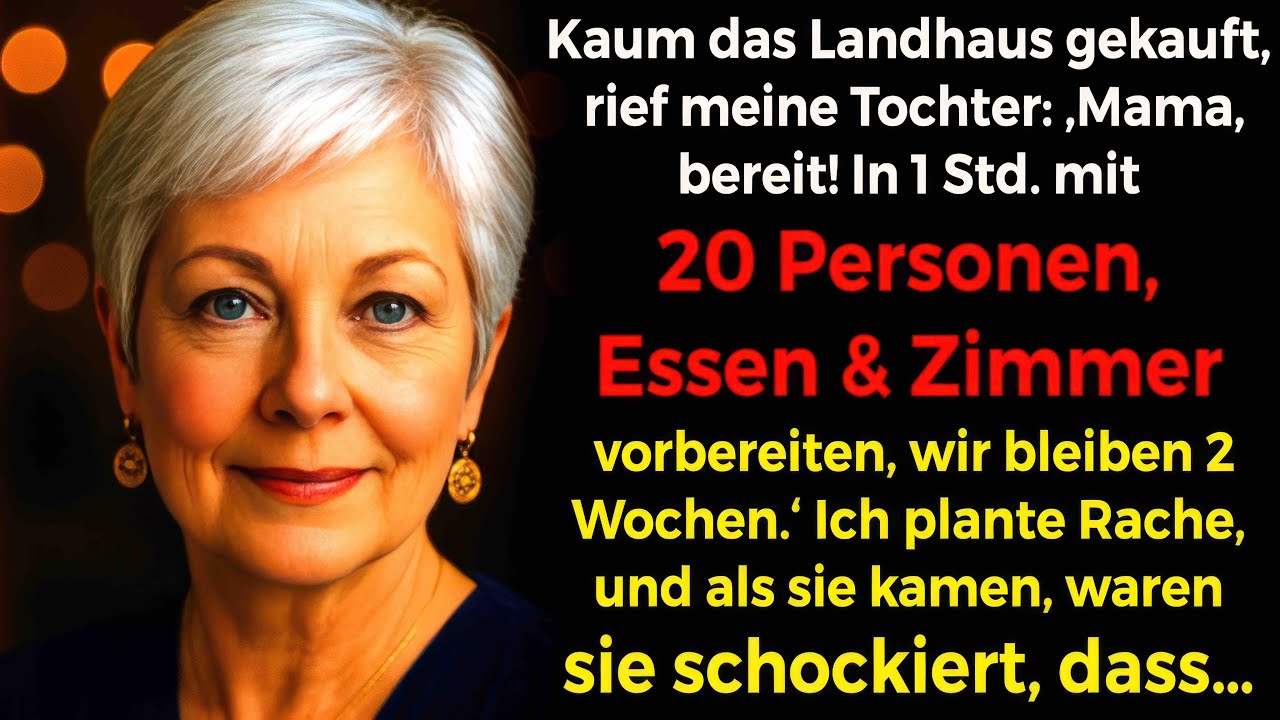 Kaum das Haus gekauft, rief meine Tochter  ‚In einer Stunde mit 20 Personen, bereite dich vor