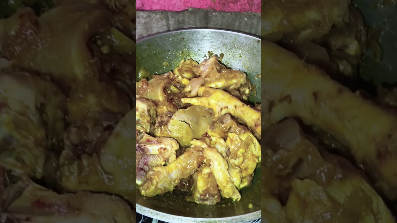 আজকে রান্না মুরগির মাংস 