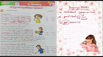 Connect 4, Unit 5, Lessons 5&6, Reading (Pros and Cons of Being a Mail Carrier), Part 1.